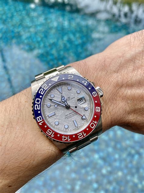 rolex gmt pepsi meteorite|Rolex Pepsi meteorite for sale.